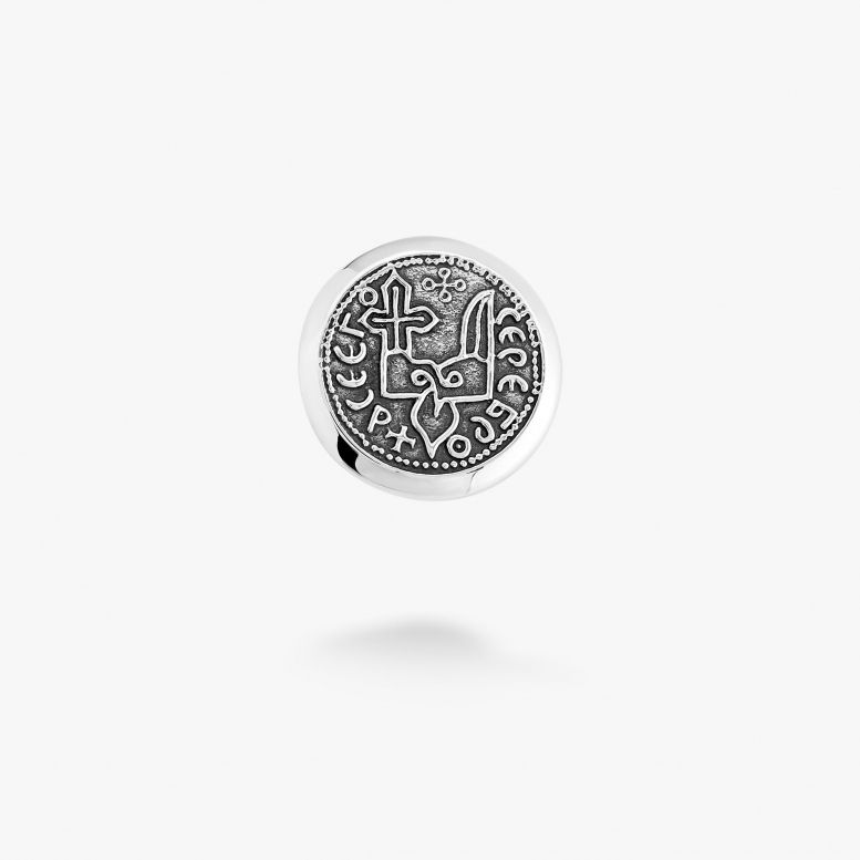 Брошка значок Тризуб Срібляник Святополка 925