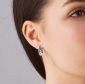Сережки Листочок Вербочки Блакитний Топаз 925 