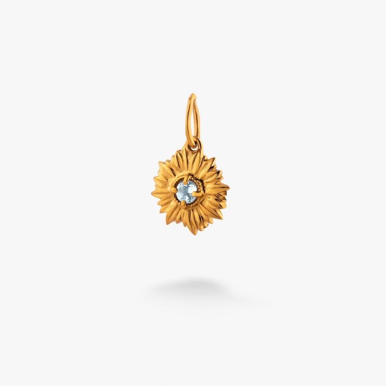 Кулон Сонях Блакитний Топаз 925 Gold