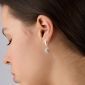 Сережки Витинанка Блакитний Топаз 925 Zirkon