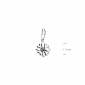 Кулон Витинанка Amethyst 925 Zirkon