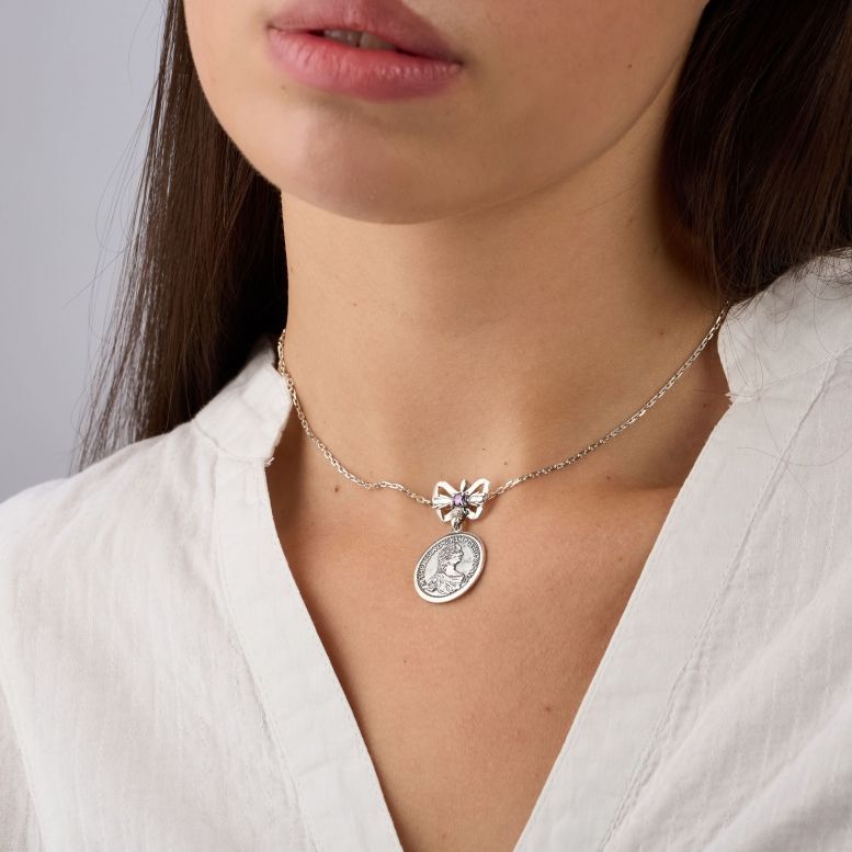 Дукач Марія Терезія Amethyst малий 925 Zirkon