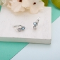 Сережки Ліриди Блакитний Топаз 925 Zirkon
