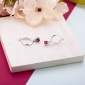 Сережки Цефеїда Fuchsia 925 Zirkon