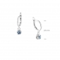 Сережки Цефеїда Блакитний Топаз 925 Zirkon