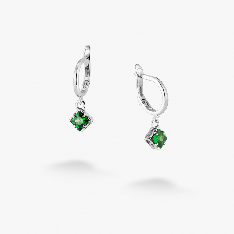 Сережки Мерехтіння Emerald 925 Zirkon