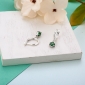 Сережки Мерехтіння Emerald 925 Zirkon
