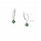 Сережки Мерехтіння Emerald 925 Zirkon