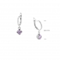 Сережки Мерехтіння Lavender 925 Zirkon