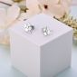 Сережки Пелюстки Конюшини 925 Rhodium (Ш)