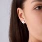 Сережки Пелюстки Конюшини 925 Rhodium (Ш)