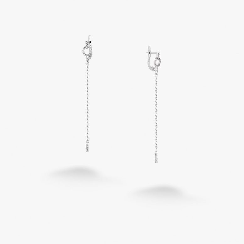 Сережки Щастя 925 Rhodium (Ш)