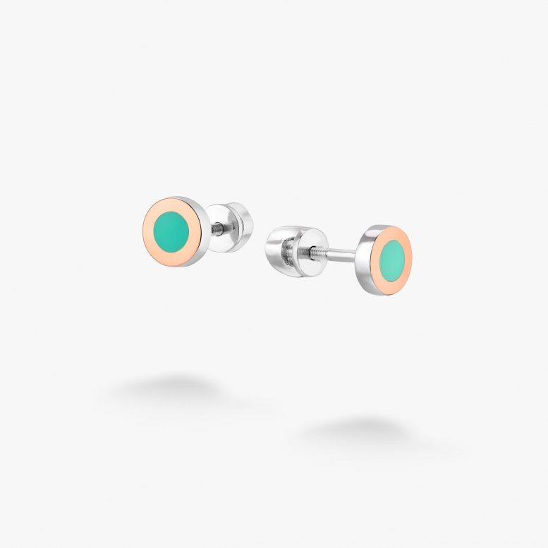 Пусети Сюрприз 925 Turquoise (Ш)