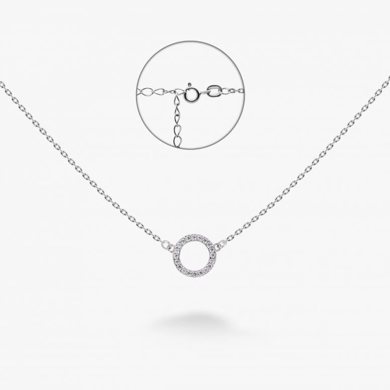 Кольє Досконалість Rhodium 925 (Ш)