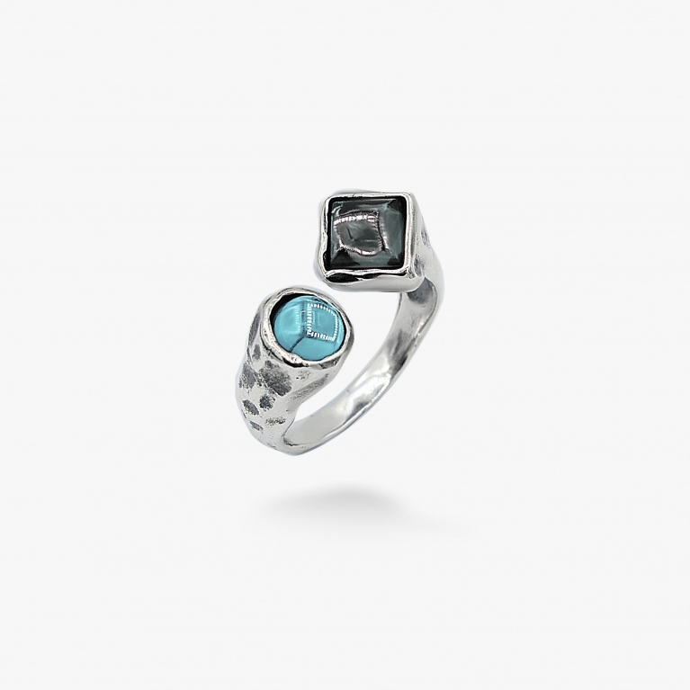 Кольцо Лириды Indicolite 925